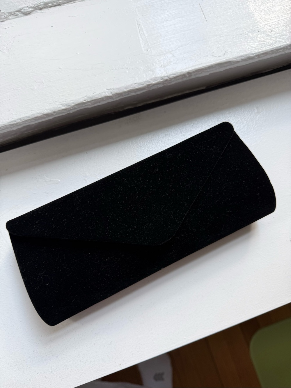 Black Velvet Envelope Clutch - Women Bags